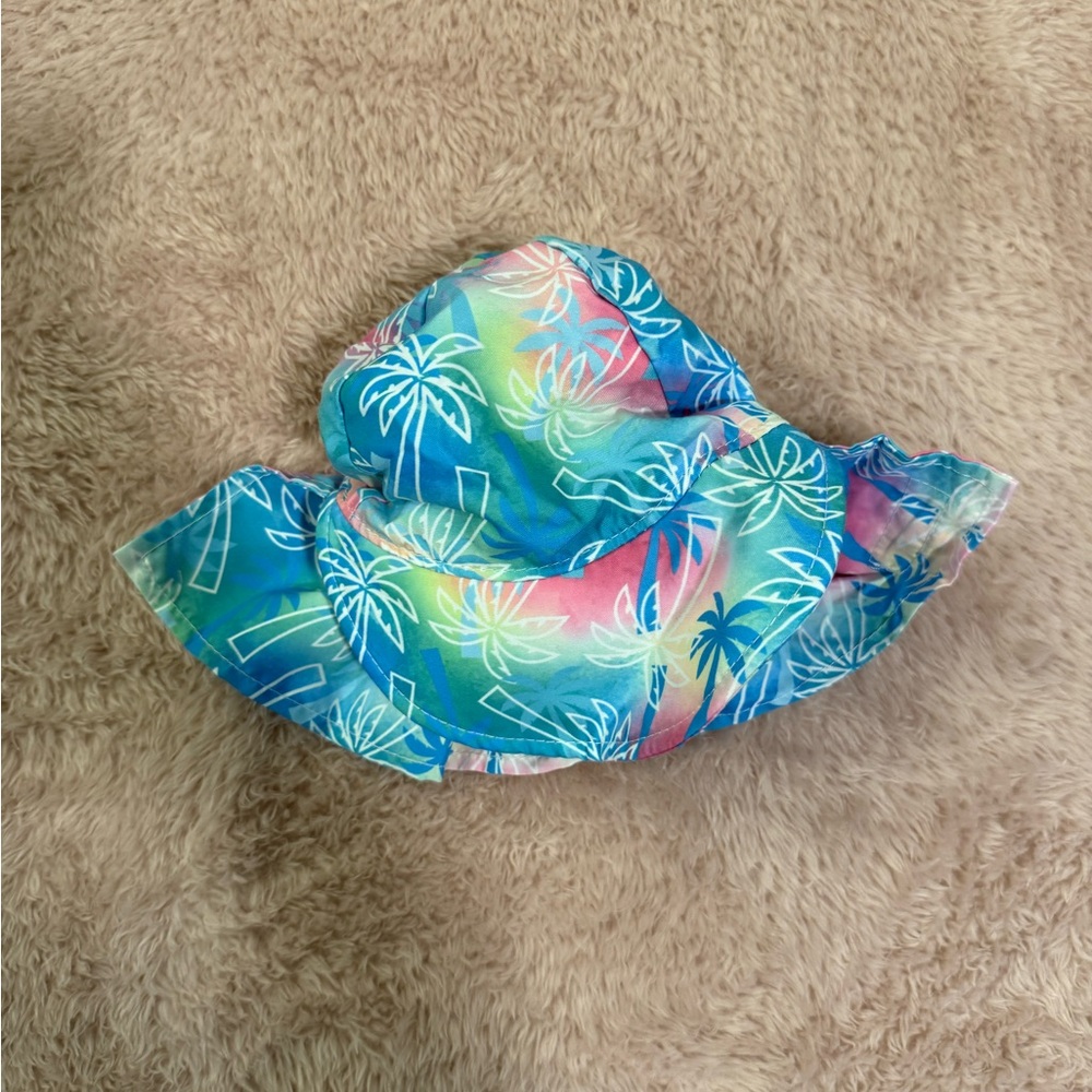 🔴🔴Flap Happy Multicolor Palm Print Hat